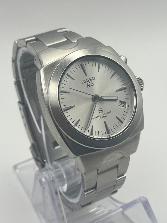 Seiko AGS Kinetic "S" 5M42-0E50 — Acier, 100m