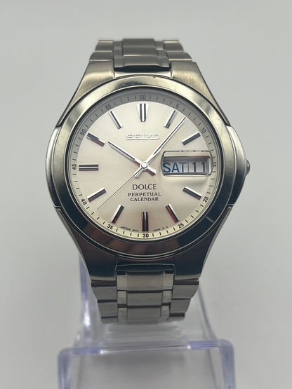 Seiko Dolce 8F33-0030 — Calendrier Perpétuel Titane 1993