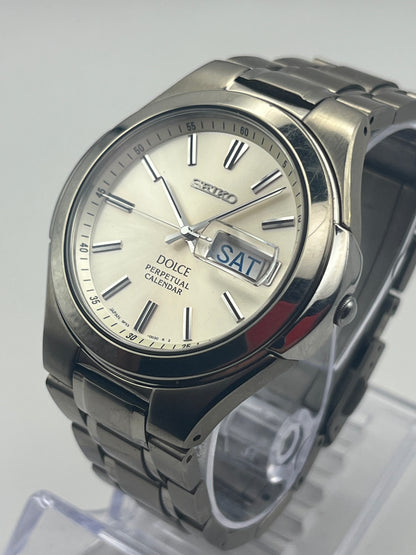 Seiko Dolce 8F33-0030 — Calendrier Perpétuel Titane 1993