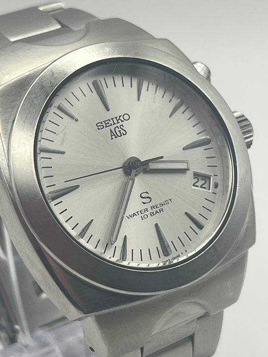 Seiko AGS Kinetic "S" 5M42-0E50 — Acier, 100m