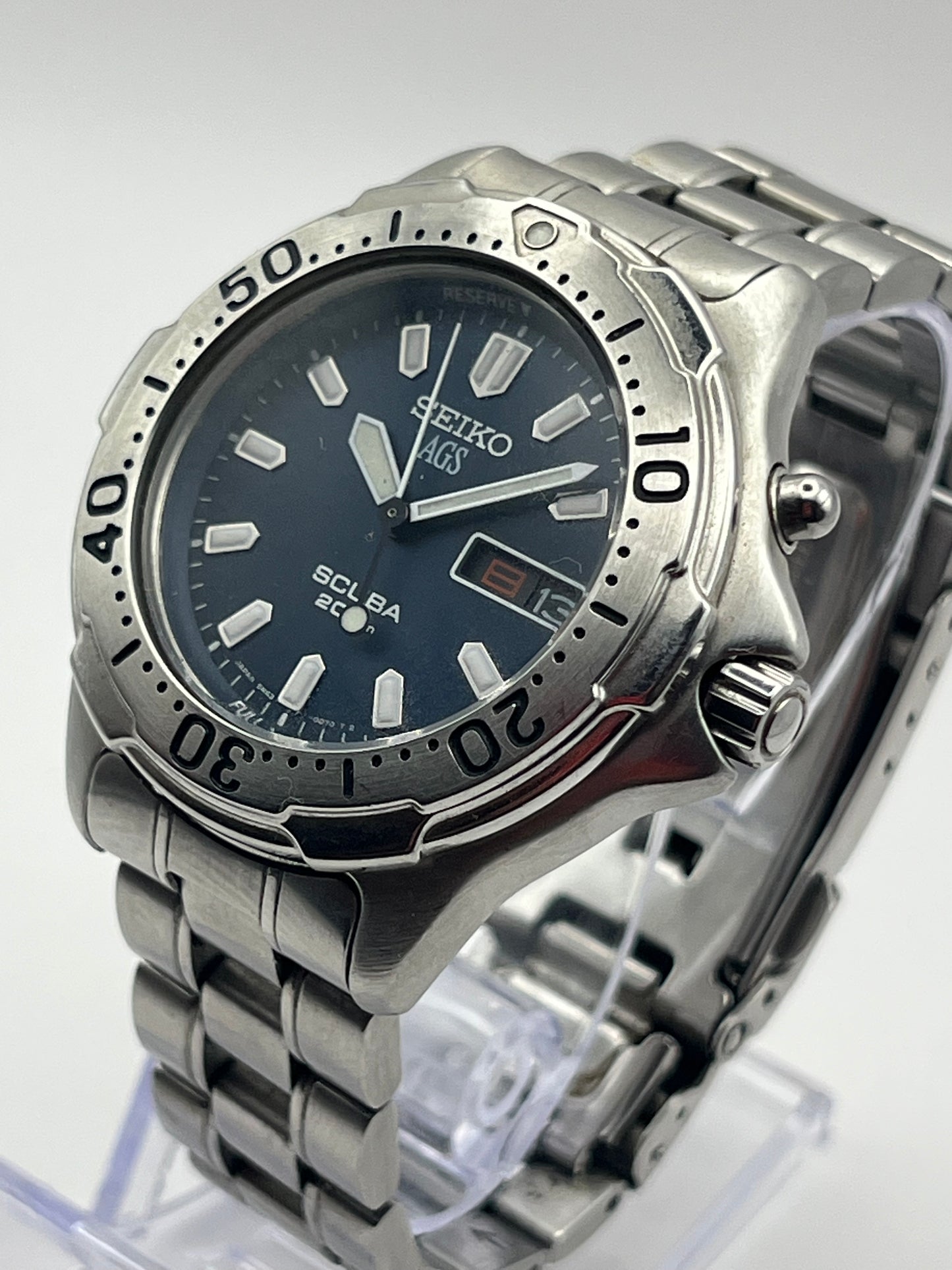 Seiko AGS Kinetic Scuba 5M43-0C30 — Air Diver's 200m