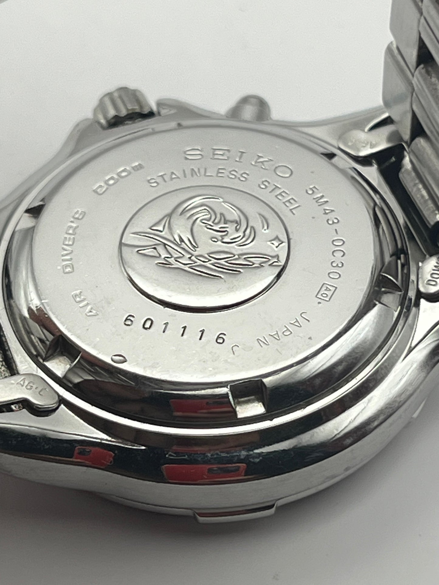 Seiko AGS Kinetic Scuba 5M43-0C30 — Air Diver's 200m