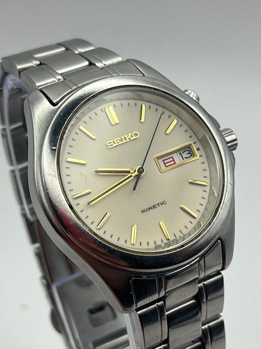 Seiko Kinetic Day Date 5M43-0E10 — JDM 1999